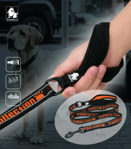 Laisse pour chien nylon réfléchissant solide voyage
