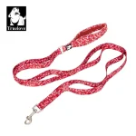 Laisse pour chien florale néoprène double contrôle