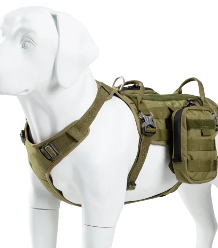 Harnais chien tactique robuste contrôle total