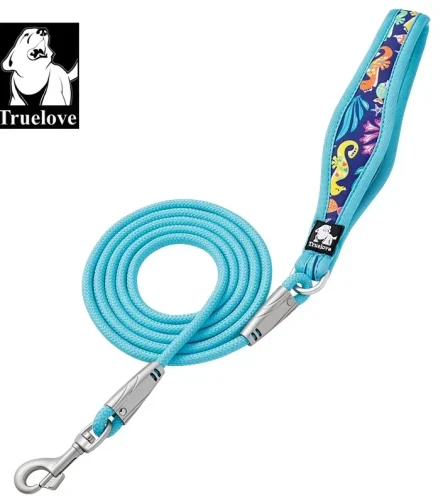 Laisse pour chien florale poignée néoprène petit chien