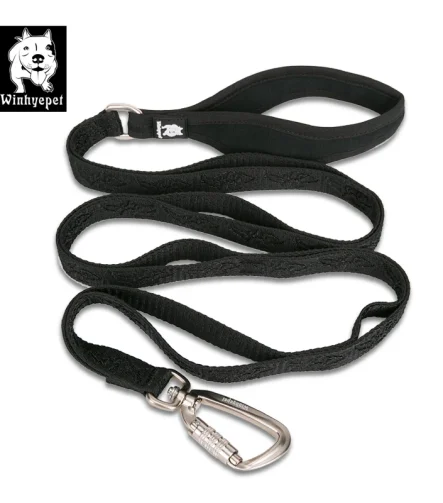Laisse pour chien nylon mousqueton zinc solide simple